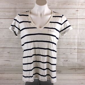 Madewell S small stripe shirt top cotton